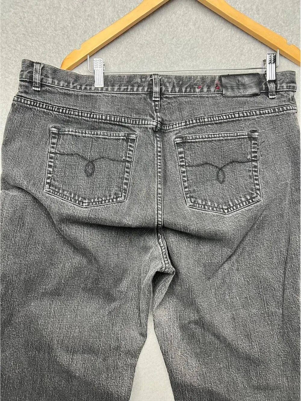 Lauren Ralph Lauren Denim Straight Leg Jeans Womens Plus 18W Black Classic